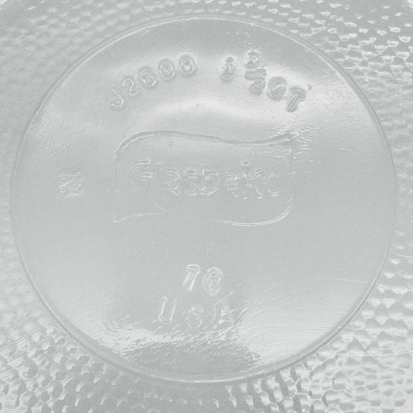 Glasbake Casserole Serving Dish Green Daisy Milk Glass No Lid Vintage 1.5 qt - Picture 5 of 8